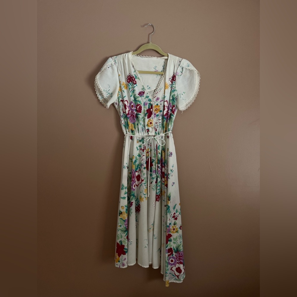 Handmade vintage floral dress